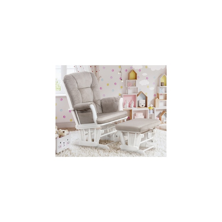 HomeStock Eclectic Exclusivity Glider Chair and Ottoman without Pillow