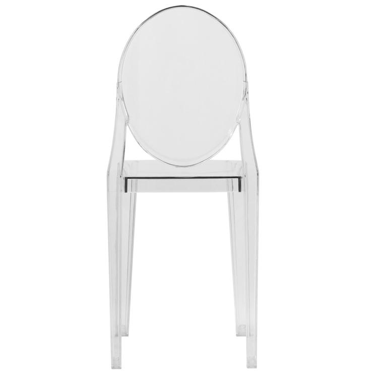 LeisureMod Marion Transparent Acrylic Modern Chair - Set of 4 - Image 4