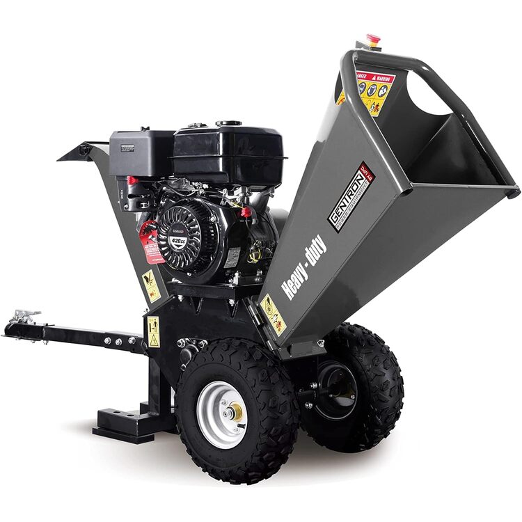 Green-Power America Gentron GWC8420E Wood Chippers, Shredders, & Mulchers, Black image - 1