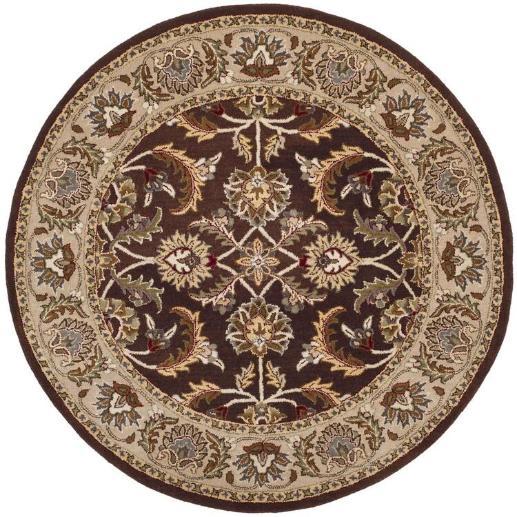 Heritage Brown/Ivory Round Rug image - 1