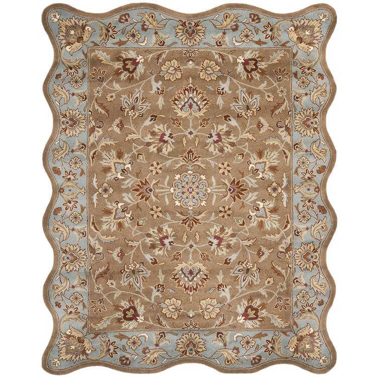 Heritage Beige/Blue Large Rectangle Rug image - 1