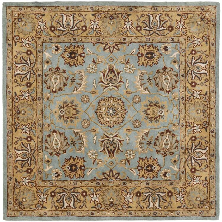 Heritage Blue/Gold Square Rug image - 1