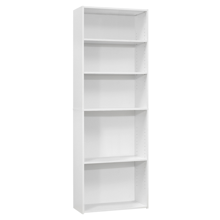 Monarch Specialties Bookshelf, Bookcase, 6 Tier, 72"h, Office, Bedroom, Laminate,Transitional image - 1