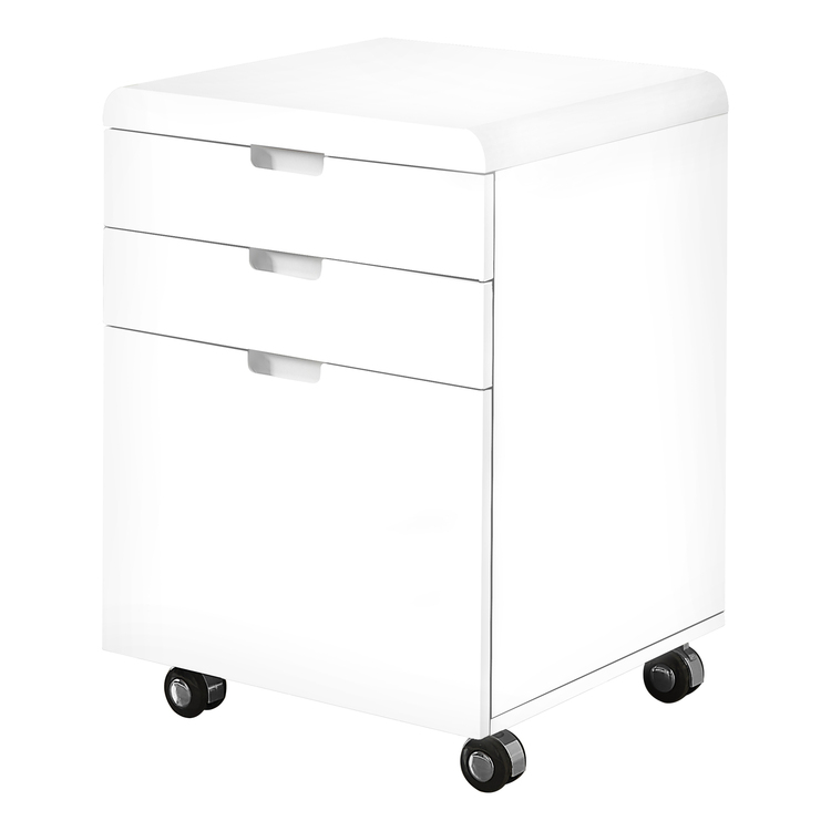 White Modern Office File Cabinet and Storage - Thumbnail 5