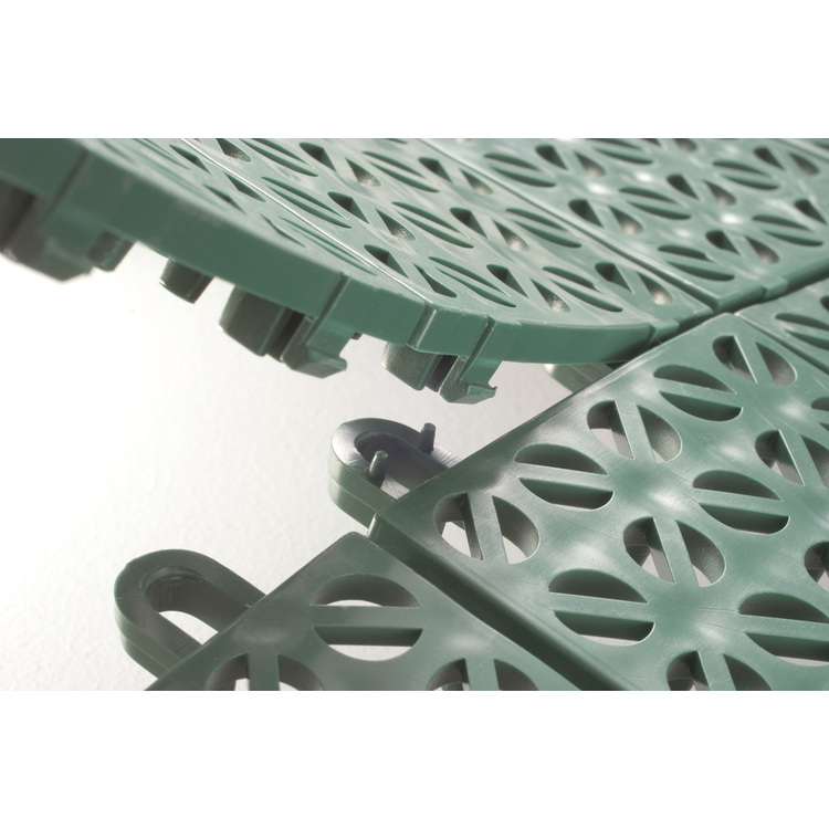 Interlocking Floor Tiles - Gray 22x22 Inch Hardwood Flooring System - Riverstone Industries image - 1