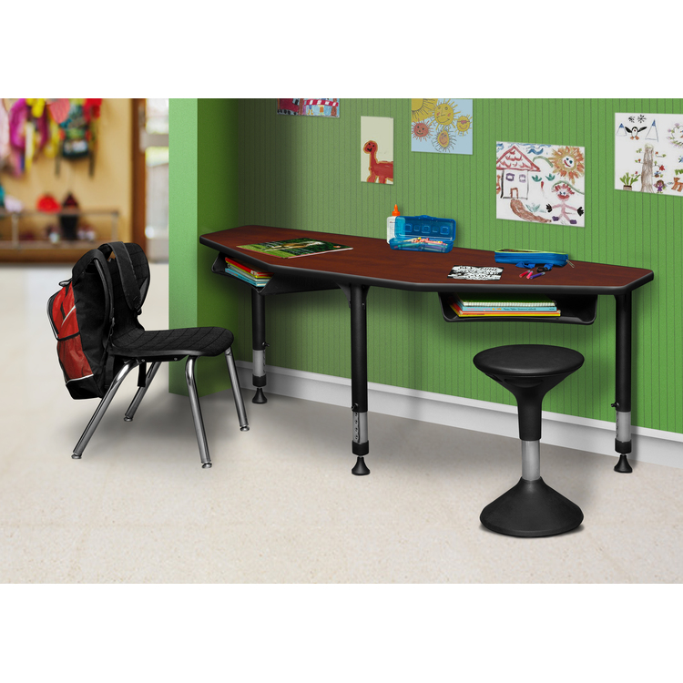 Regency I-Promise 60" 2 Student Desk- Cherry image - 1