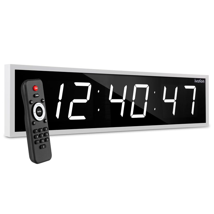 Ivation Digital Wall Clock