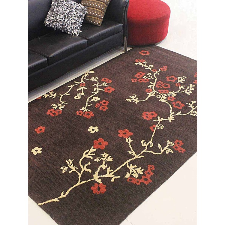Floral Hand Tufted Rug image - 1