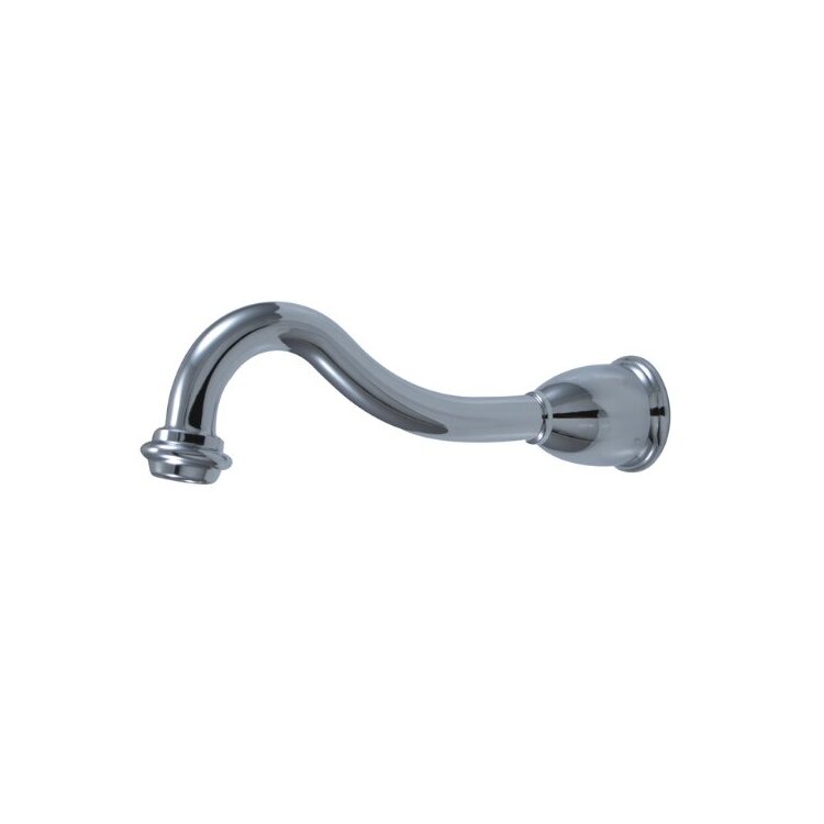 8 Inch Polished Chrome Wall Mount Tub Spout Brass Faucet System Assembly Required - Kingston Brass image - 1