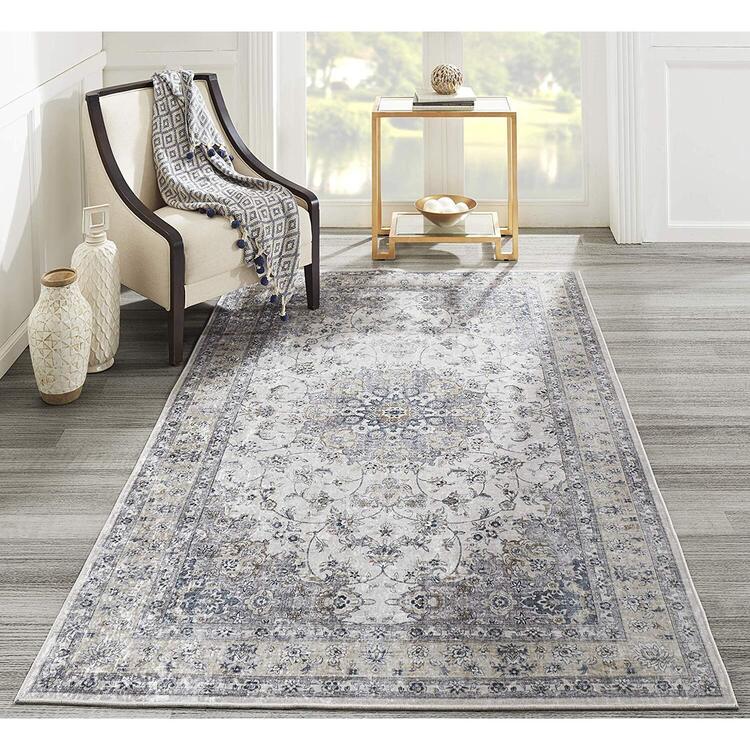 Machine Made Grey Momeni Rug 10.6 lbs Polyester Construction - Momeni image - 1