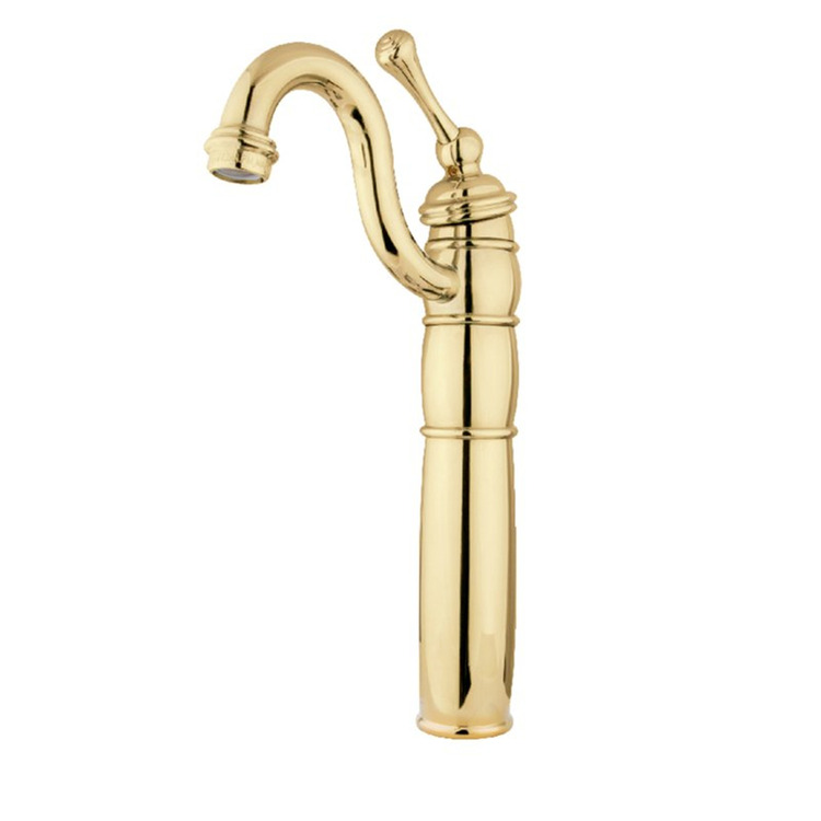 Kingston Brass Heritage Single Handle Vessel Sink Faucet with Optional Cover Plate image - 1