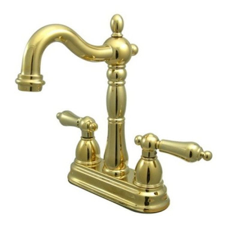 Kingston Brass Heritage Two Handle 4" Centerset Bar Faucet without Pop-Up Rod image - 1