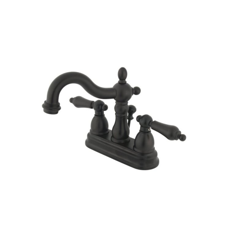 Heritage Two Handle Lavatory Faucet w/Retail Pop - up 4in Centerset - Kingston Brass image - 1