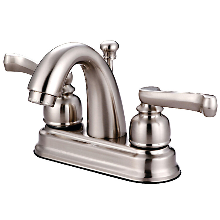 Kingston Brass KB5618FL 4-Inch Centerset Lavatory Faucet, Brushed Nickel image - 1
