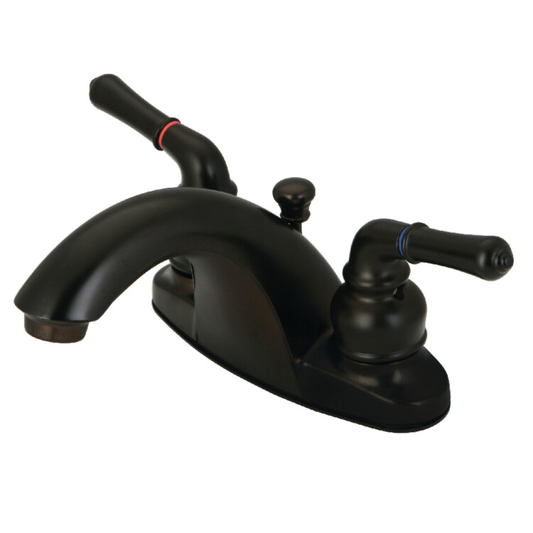 Oil Rubbed Bronze Centerset Lavatory Faucet 4 - Inch Single Handle - Kingston Brass image - 1