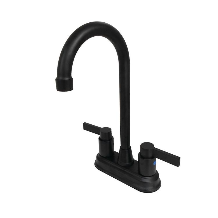 Kingston Brass Kb8490ndl 4 Inch Centerset Bar Faucet Matte Black