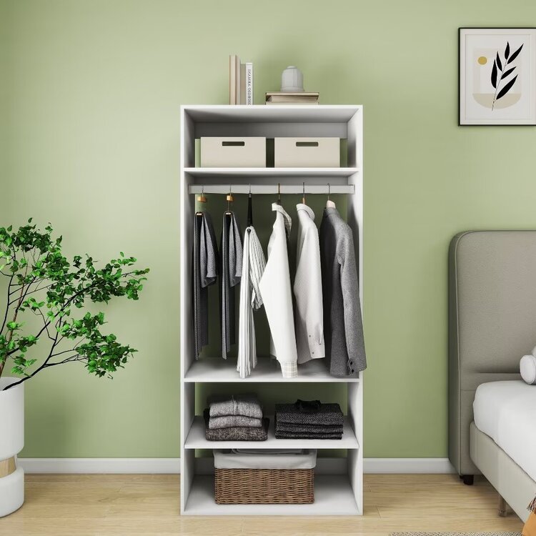 LivelyLodge Modular Wardrobe with Hanging Rod