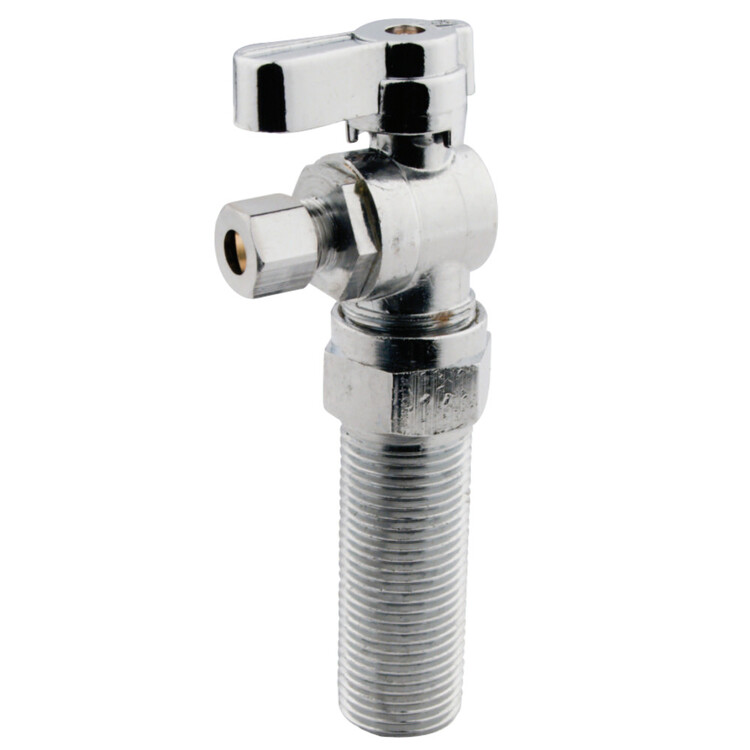 1/2" MIP x 1/4" O.D. Comp Angle Shut Off Valve image - 1