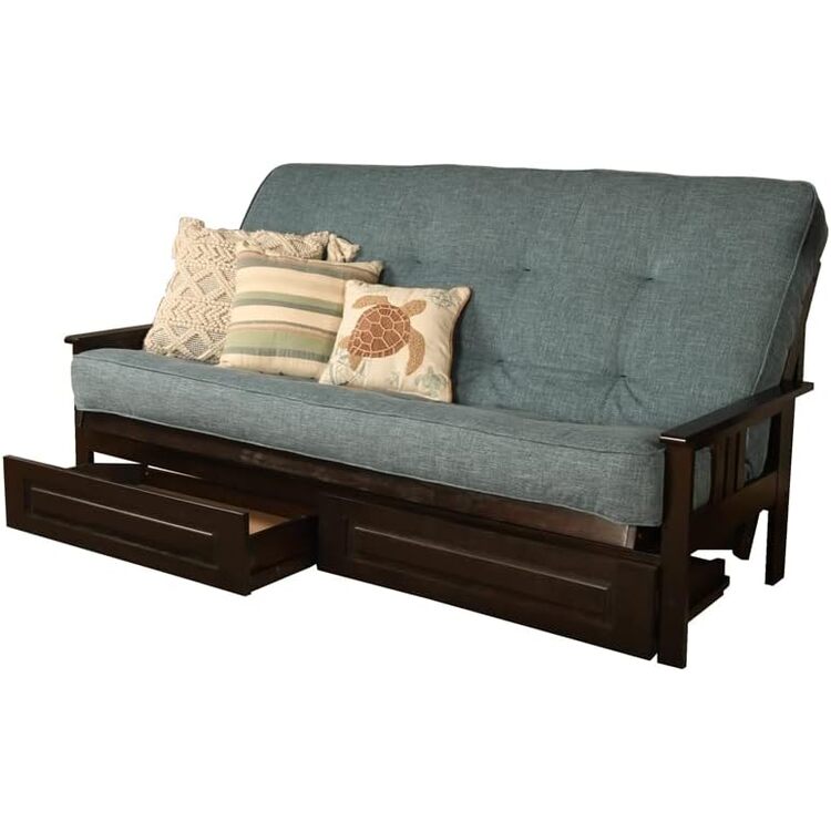 Kodiak 6000 276 Coil Hinged Queen Mattress Linen Aqua