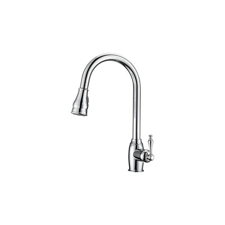 Kitchen Faucet Pull Down Sprayer Single Handle Brass Construction - Barclay Products image - 1