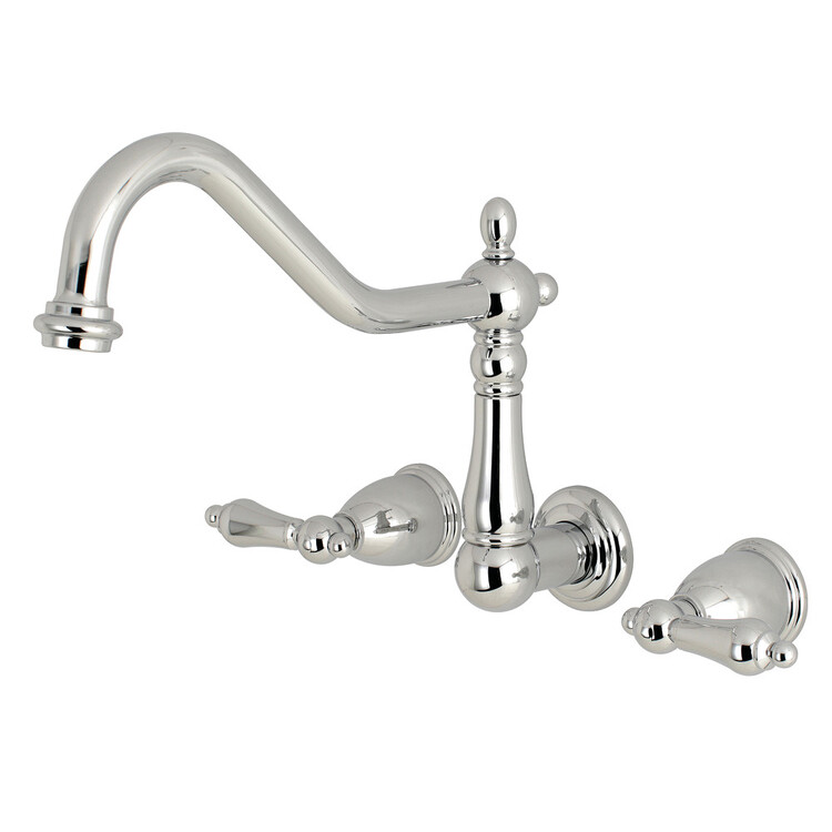 Kingston Brass KS1021AL Wall Mount Tub Filler, Polished Chrome image - 1