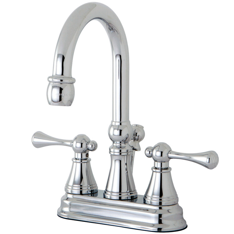 Kingston Brass KS2611BL 4-Inch Centerset Lavatory Faucet, Polished Chrome image - 1