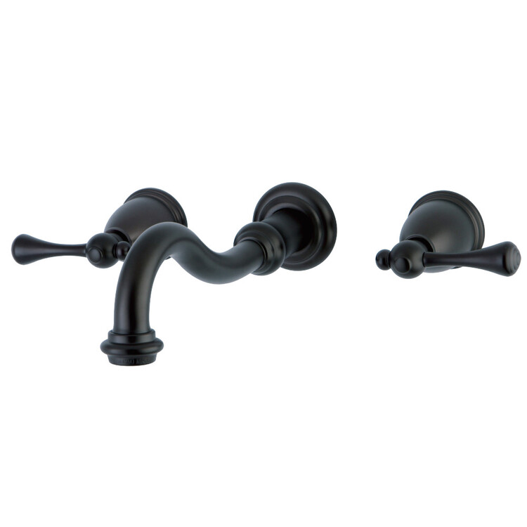 Kingston Brass KS3125BL Wall Mount Bathroom Faucet, Oil Rubbed Bronze image - 1