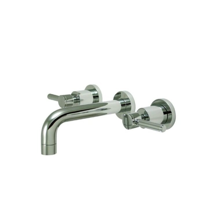 Wall Mount Vessel Sink Faucet Two Handles Polished Chrome - Kingston Brass image - 1