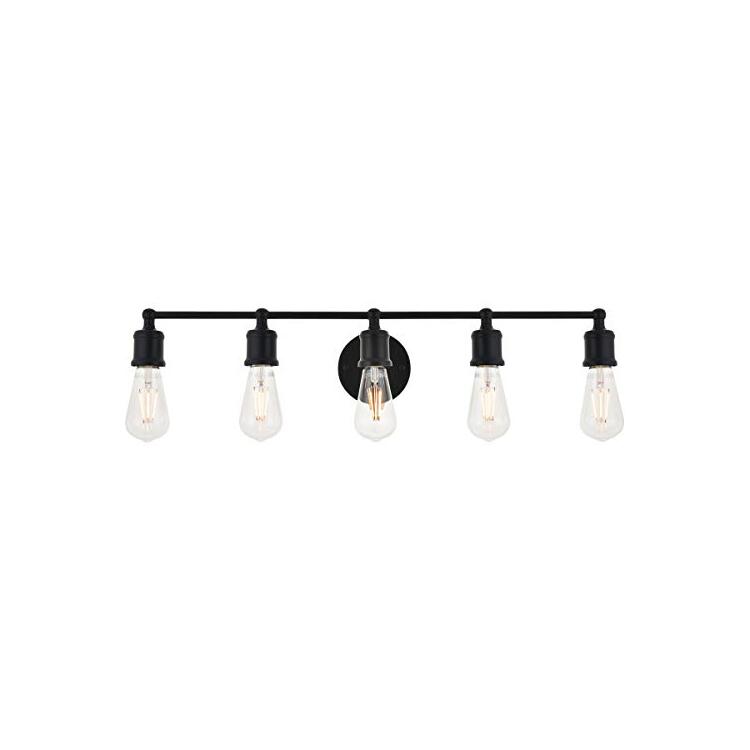 Living District Serif 5 light black Wall Sconce image - 1