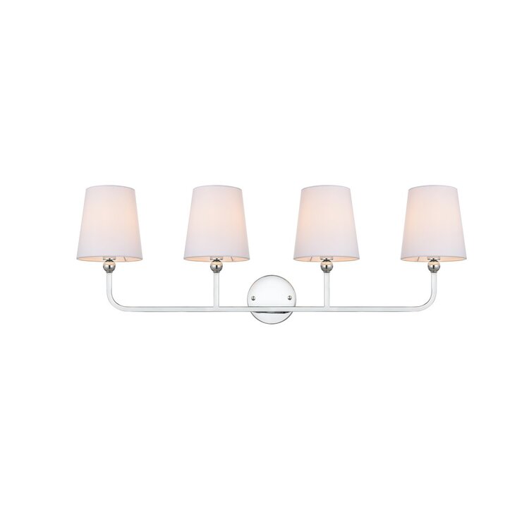 Living District Colson 4 light Chrome and Clear Bath Sconce image - 1