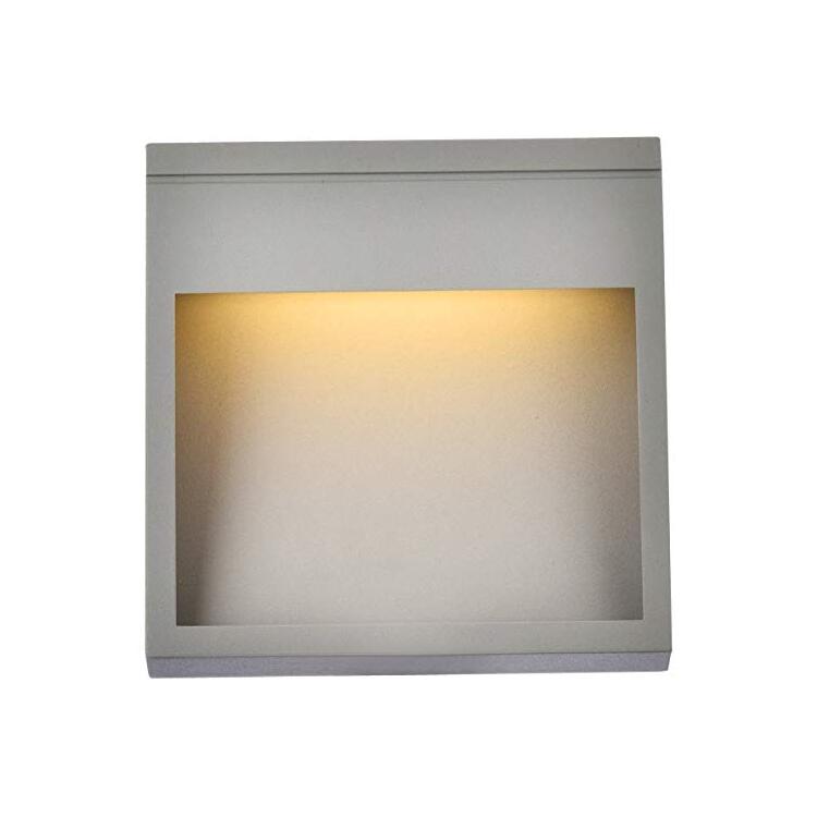 Living District Raine Integrated LED wall sconce in silver image - 1