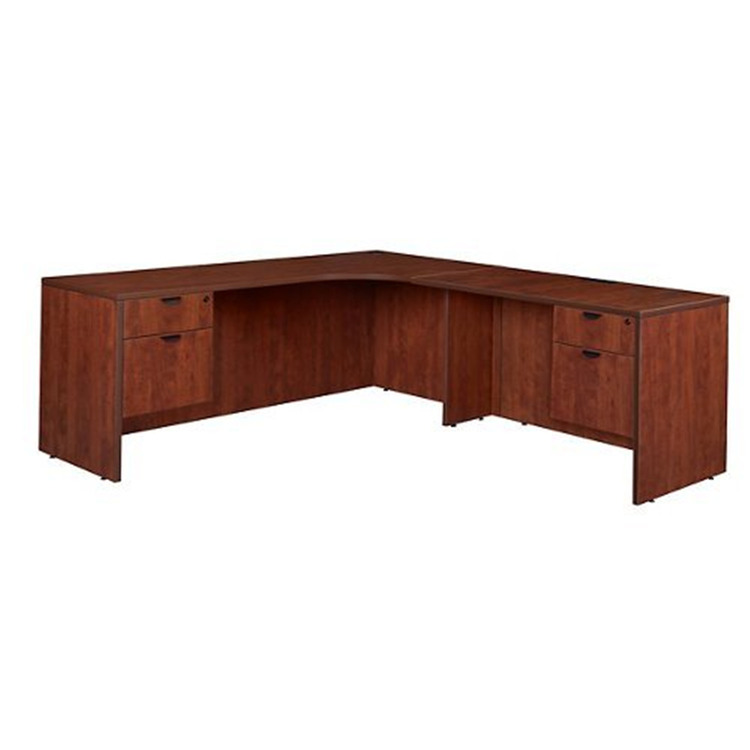 Legacy 71" Double Pedestal Right Corner Credenza- Cherry image - 1
