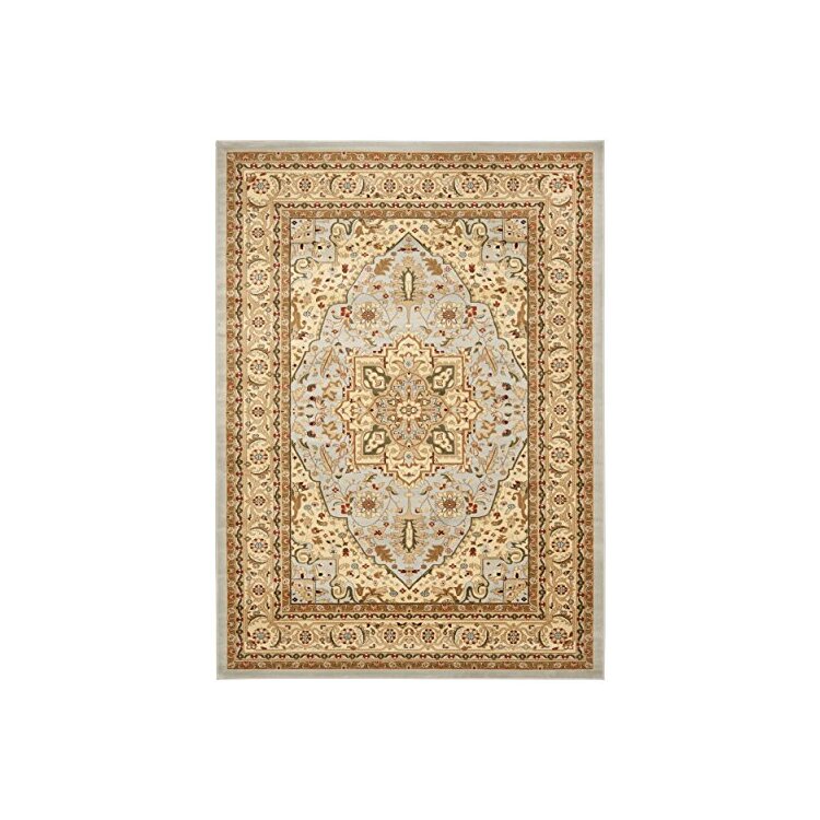 Traditional Grey/Beige Polypropylene Area Rug 12'L x 8'11W - Safavieh image - 1