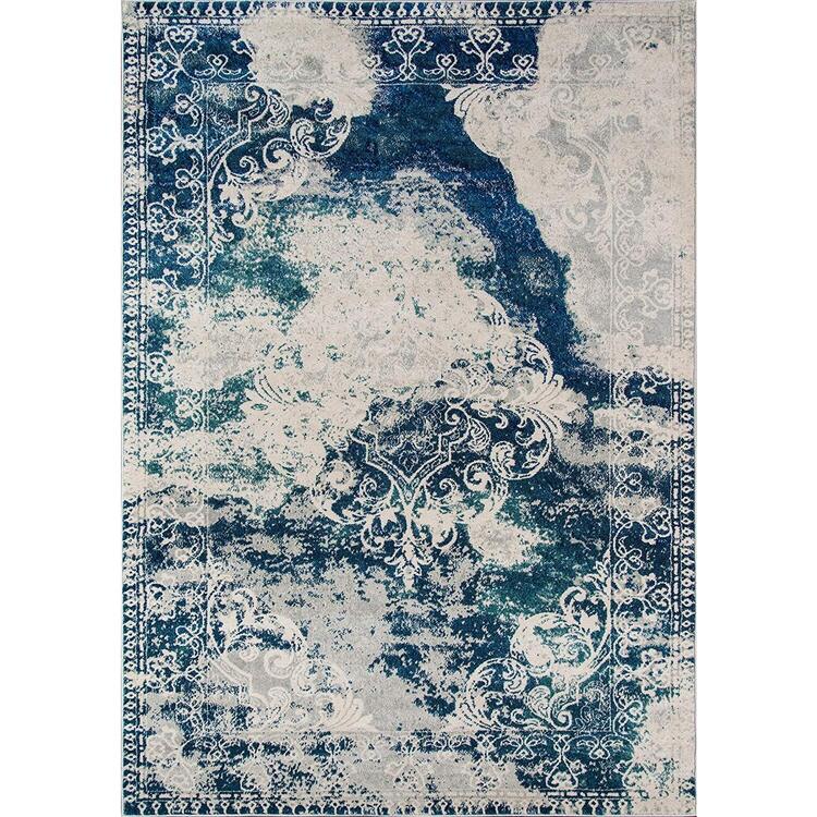 Momeni Rugs LOFT0LO-09BLU7A9A Loft Collection, Contemporary Area Rug, 7'10" x 9'10", Blue image - 1
