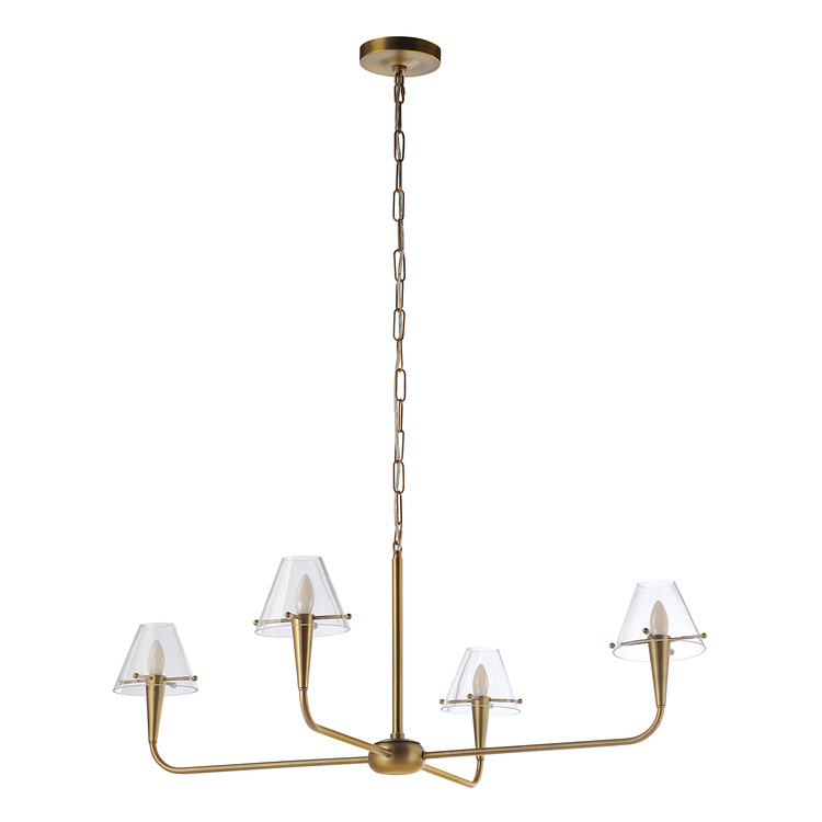 Renwil Maite 78" Height Ceiling Fixture, Plated Dark Antique Brushed Brass image - 1