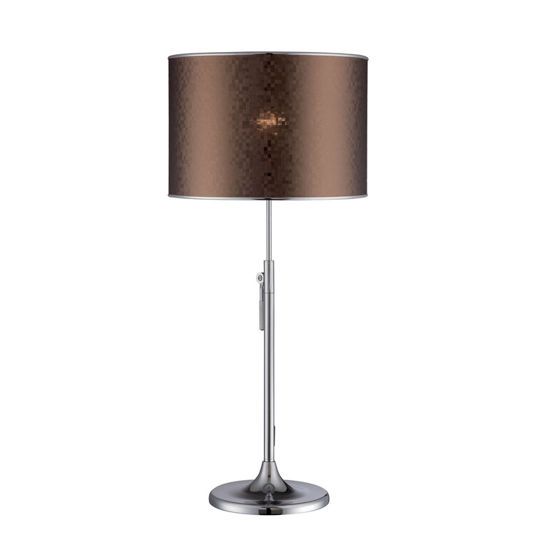 Adjustable Chrome Table Lamp E27 CFL 25W 3-Way - Lite Source image - 1