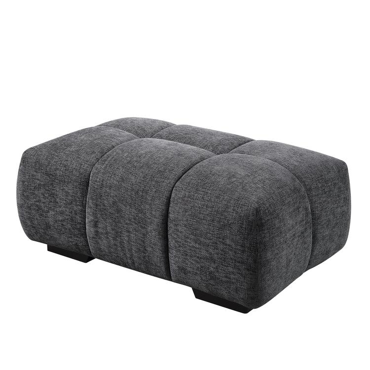 ACME Chloris Ottoman, Gray Chenille image - 1