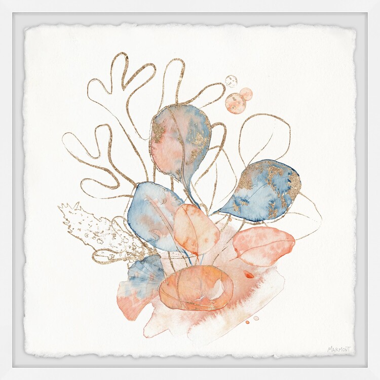 Marmont Hill Coral Highlight Framed Painting Print image - 1