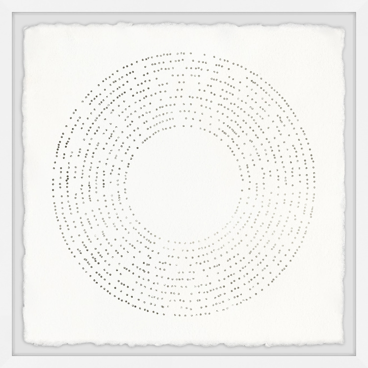 Marmont Hill Fading Dots Framed Painting Print image - 1