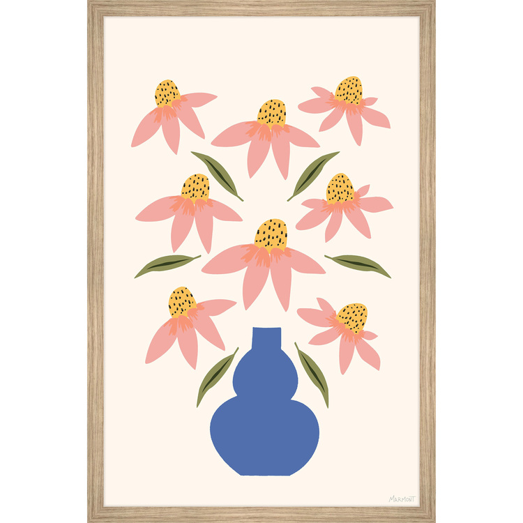 Marmont Hill Vase Bouquet Framed Painting Print image - 1