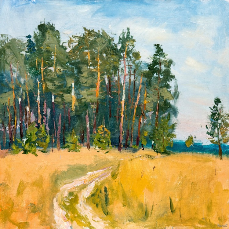 Marmont Hill Leave the Roads Painting Print on Wrapped Canvas image - 1