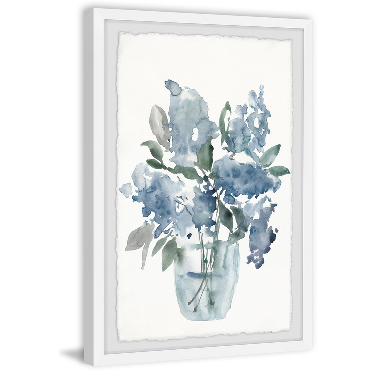 Gothic Grandeur Water Flower III Framed Print - 45x30" Wall Art - Abstract Home Decor image - 1