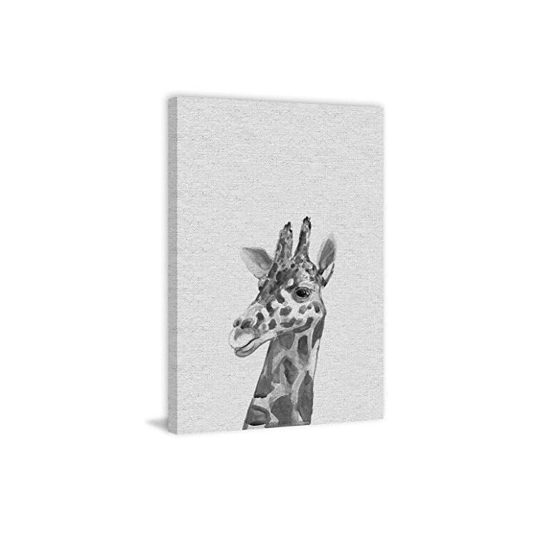 Friendly Giraffe III Painting Print on Wrapped Canvas image - 1