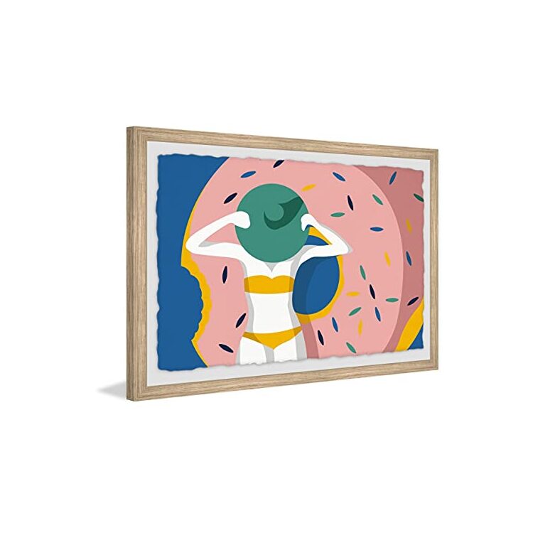 Marmont Hill Donut Floats Framed Painting Print image - 1