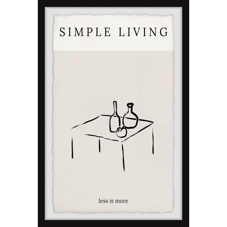 Marmont Hill Simple Living Framed Painting Print image - 1