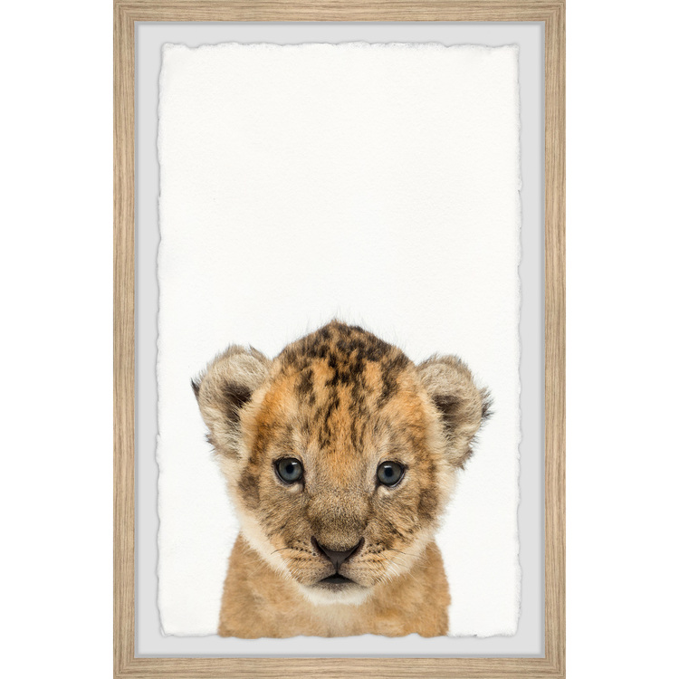 Marmont Hill Little Simba Framed Painting Print image - 1