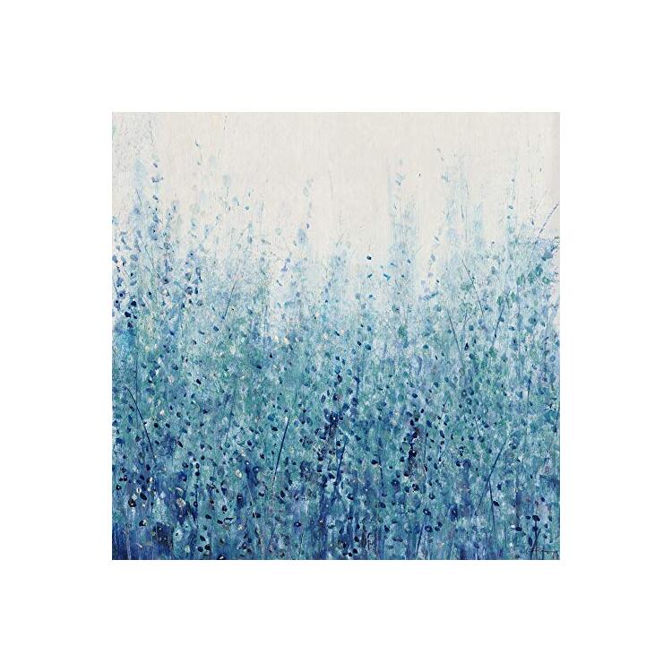Marmont Hill Blue Bushes Painting Print on Wrapped Canvas image - 1