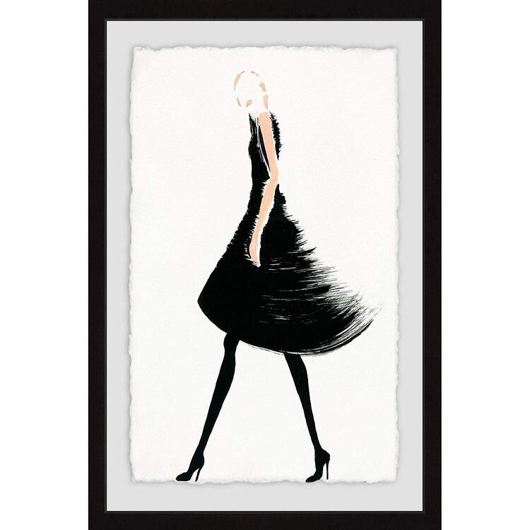 evening dress framed art Amazon.com: ART.COM Framed Wall Art Prints La Roseraie', Fashion Design for  an Evening Dress by the House of Worth by Georges Barbier, Figurative  Decor, 12" x 16", White Frame with White Mat: