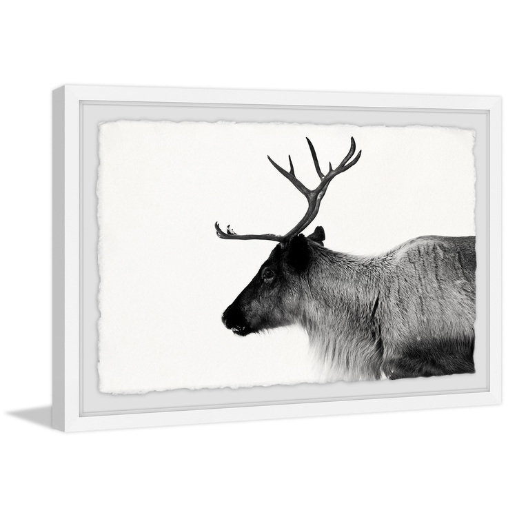Marmont Hill Antler Profile Framed Painting Print image - 1