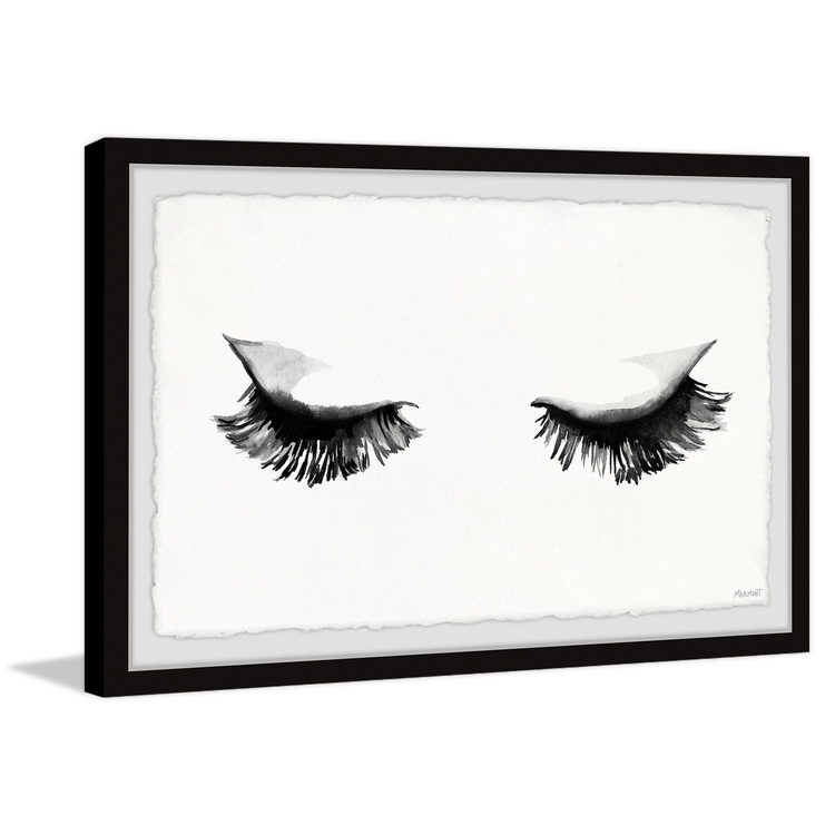 Marmont Hill Full Lashes Framed Painting Print image - 1